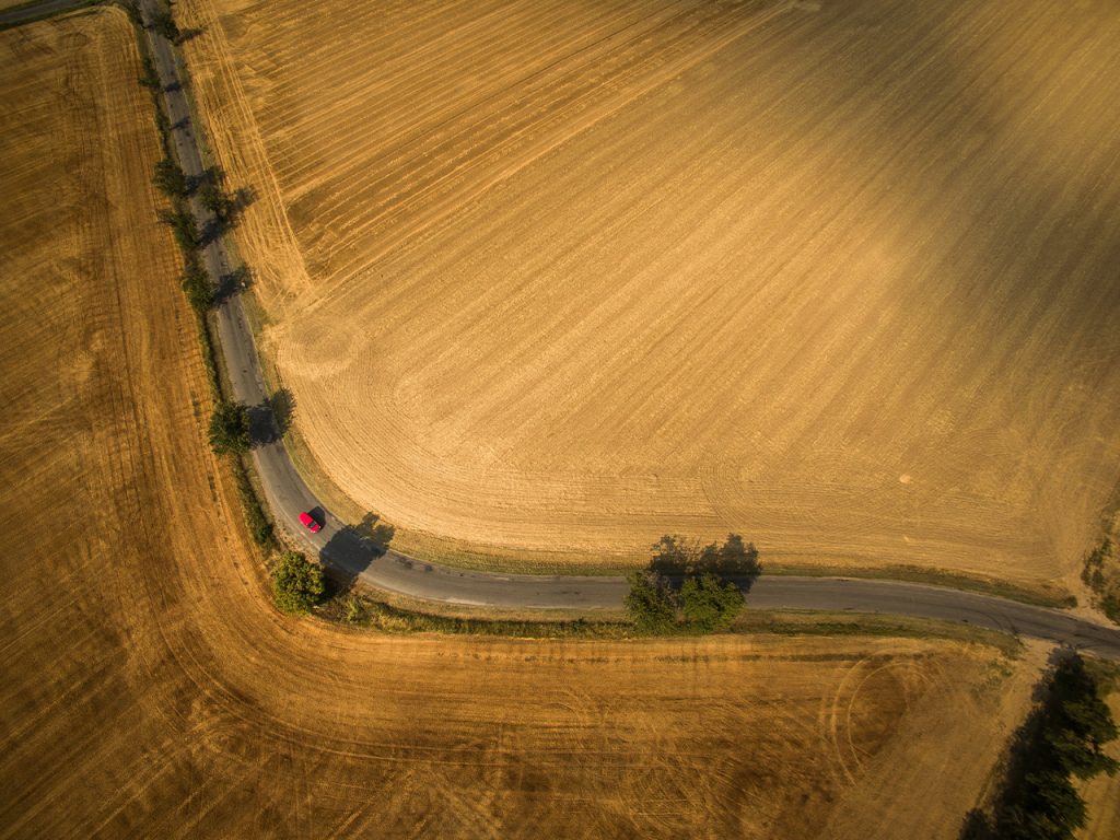 a manitoba country road