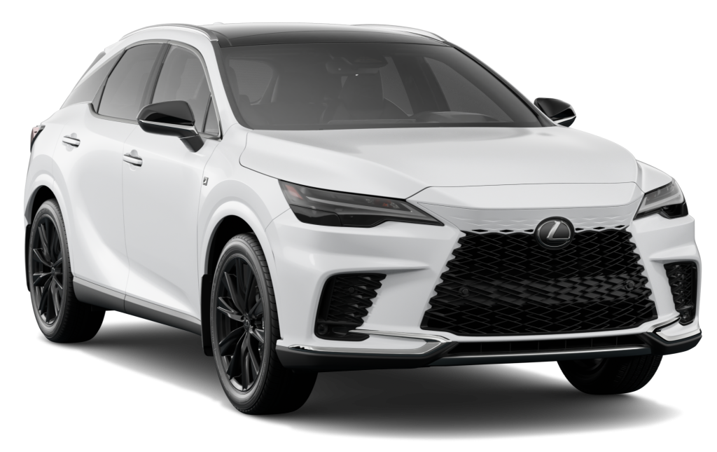 2025 RX350 AWD F-Sport 2, in white at 3/4 view