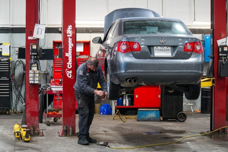 servicing vehicle at birchwood