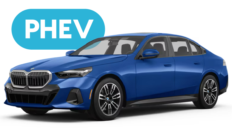A plug-in hybrid electric vehicle (PHEV) in Winnipeg Manitoba.