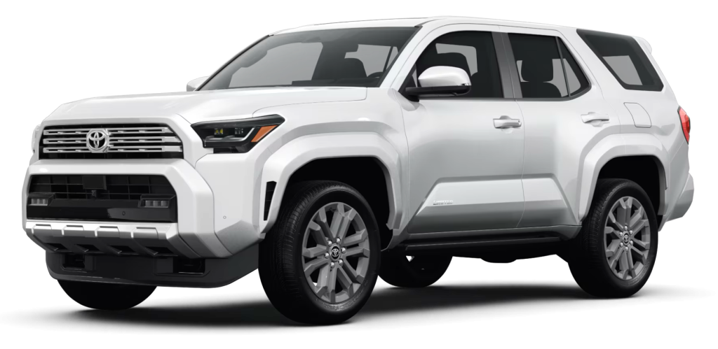 2025 Toyota 4Runner in white at 3/4 Left View