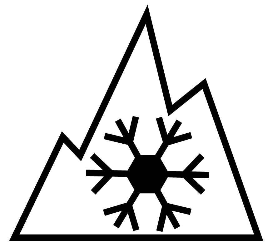 Snowflake Winter tire symbol