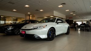 white 2026 Honda prelude in dealership