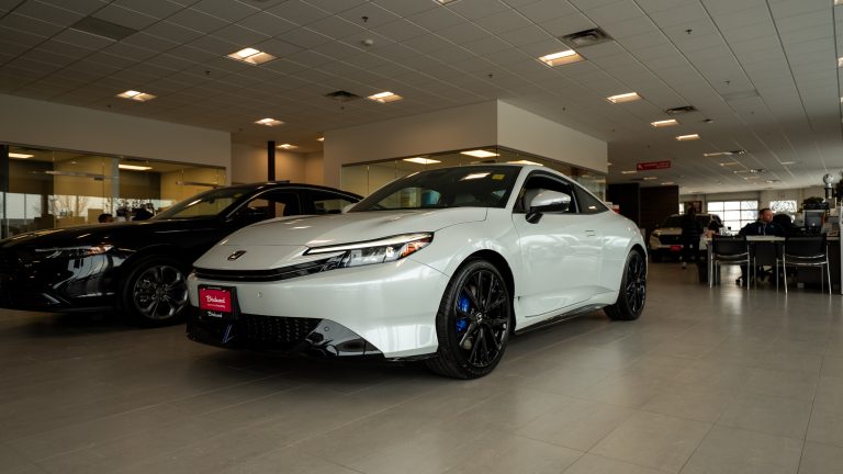 white 2026 Honda prelude in dealership